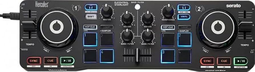 Amazon.com: Hercules DJControl Starlight Ultra Portable